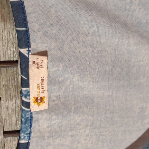 Sunflower by Firmiana Lose Fitting Blouse Top Tunic 3X - Picture 3 of 10